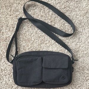 Lululemon multi pocket Black Crossbody Bag